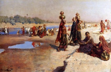 Portadores De Agua Del Ganges Árabe Edwin Lord Weeks Pinturas al óleo